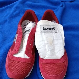 Saucony Crimson and White Running Shoes